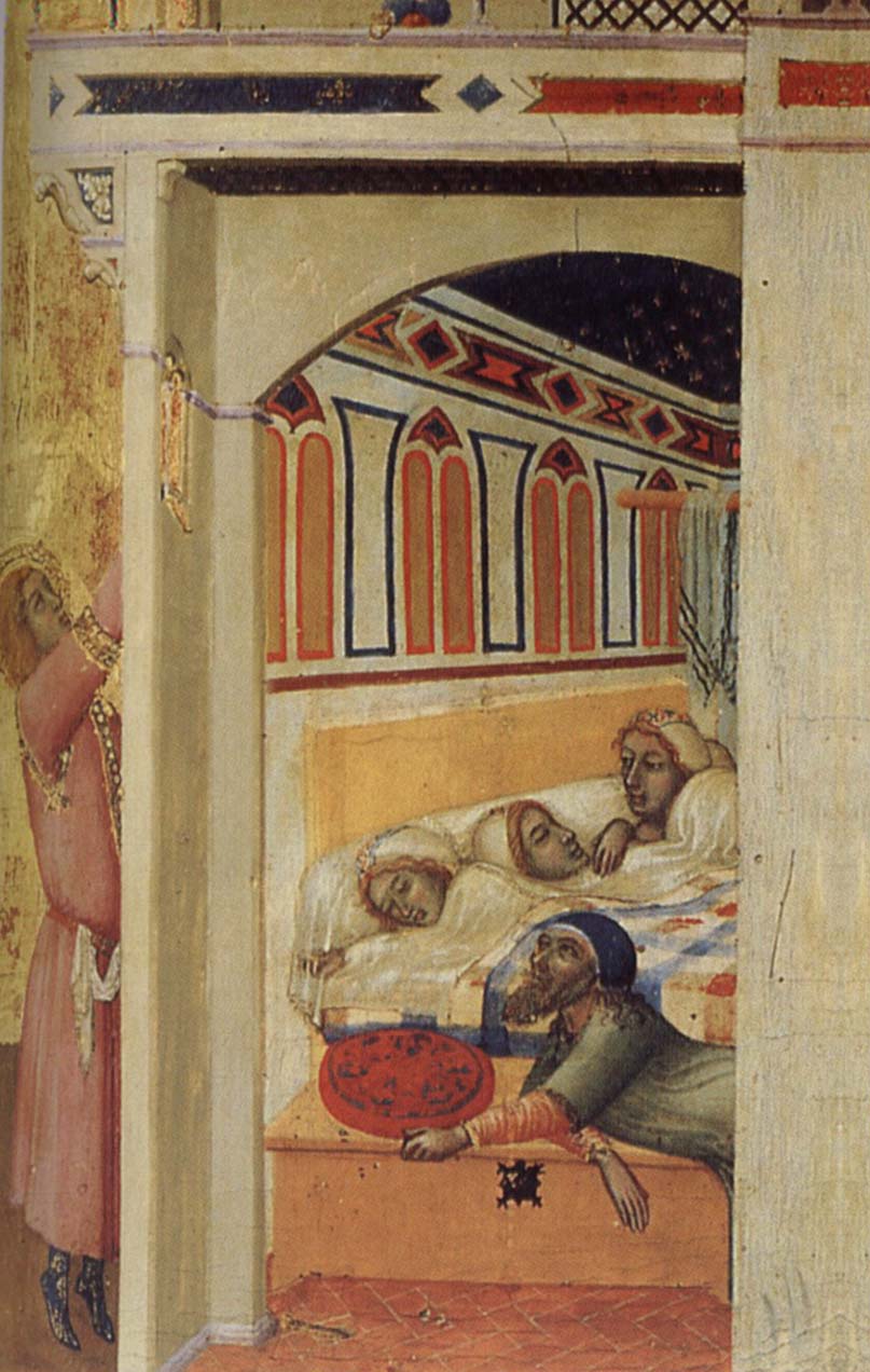 Ambrogio Lorenzetti St. Nikolaus-barmhartighetsgarning